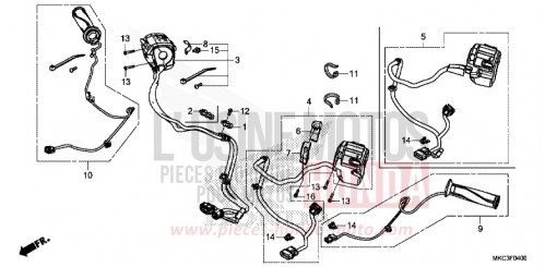HANDLE SWITCH GL1800J de 2018
